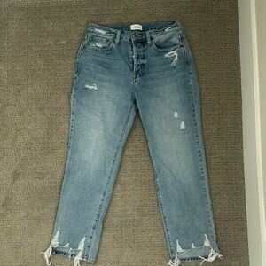 Women's Distressed Blue Pistola Jeans